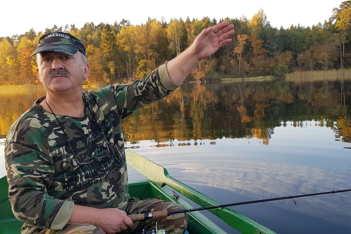 Angeln auf dem See Kalwa - Pasym